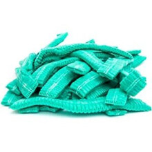 (Green, 100) Disposable Hair Nets For Catering | Head Cover Mob Caps Non Woven Anti Dust Hats