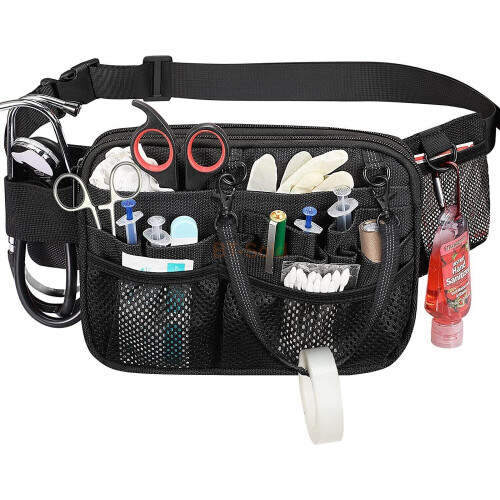 Nurse Tool Belt bag Nursing Fanny Pack Organizer Pouch Multi-Compartment