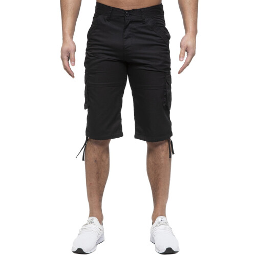 Ze Enzo (38, Black) Enzo Mens Cargo Shorts 1