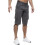 Ze Enzo (44, Grey) Enzo Mens Cargo Shorts 3