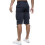 Ze Enzo (44, Navy) Enzo Mens Cargo Shorts 4