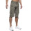 Ze Enzo (40, Khaki) Enzo Mens Cargo Shorts 3