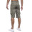 Ze Enzo (40, Khaki) Enzo Mens Cargo Shorts 4