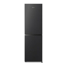 Hisense RB327N4BBE 50/50 Frost Free Fridge Freezer - 256L, Black & Steel, Salad Crisper, Reversible Doors