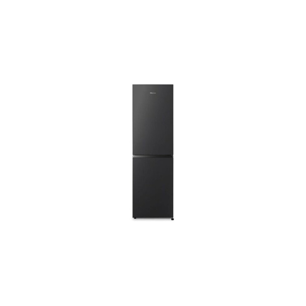 Hisense Rb327n4bbe 50/50 Frost Free Fridge Freezer - 256L, Black & Steel, Salad Crisper, Reversible Doors