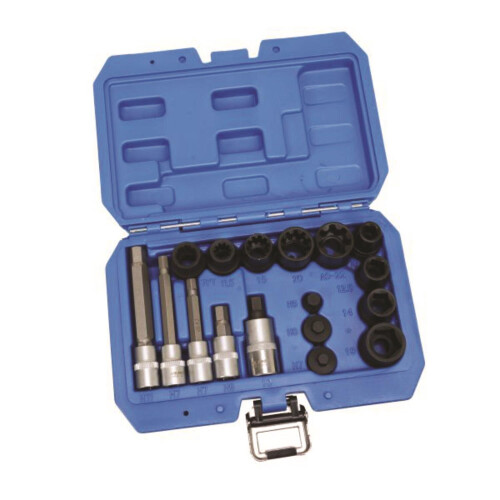 us pro US PRO Tools 17pc Brake Caliper Sockets Socket Set 10pt , Hex, Pentagon 6230 1