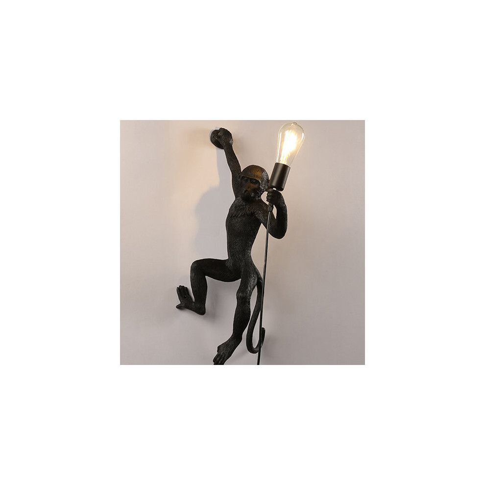 (black Byb) Nordic Hemp Rope Monkey Lamp Pendant Lamp Creative Cafe Industrial Style Chandelier Animal Becorative Pendant Lights