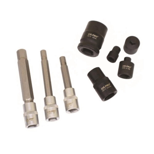 us pro US PRO Tools 17pc Brake Caliper Sockets Socket Set 10pt , Hex, Pentagon 6230 2