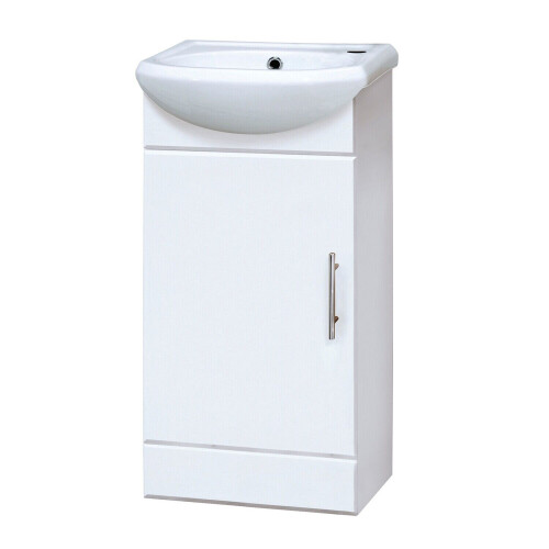 Gloss White 400mm Vanity Bathroom Basin Sink Unit