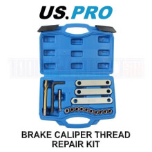 US PRO Tools Brake Caliper Thread Repair Kit with Threaded Inserts and Alignment Plates 6229