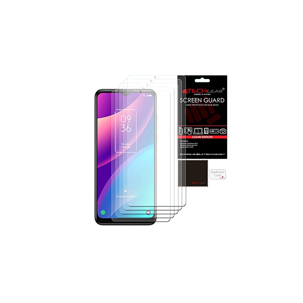 Techgear [5 Pack] Screen Protectors Compatible For Tcl 306& Tcl 30 Se, Clear Lcd Screen Protectors Cover Guards