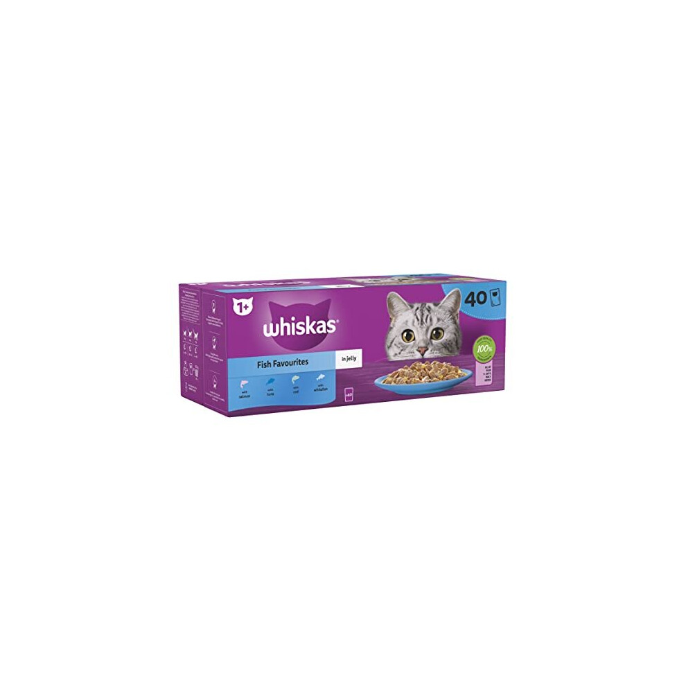 Whiskas 1+ Pouches In Jelly - Fish Favourites / 40 - Image 18