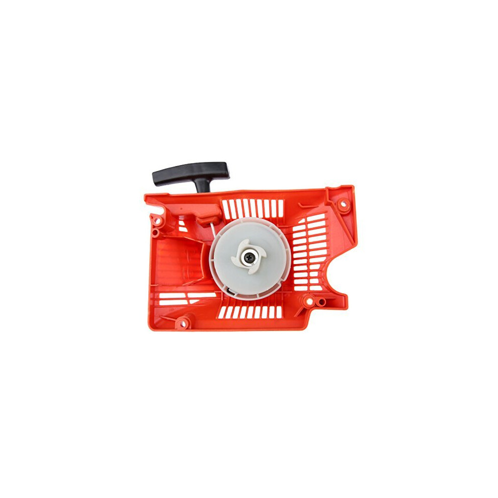 bowarepro Single Recoil Pull Start Starter Assembly 45CC 52CC 58CC Lawn Mower Chainsaw Pull Starter For Chinese Chainsaw 4500 5200 5800 Red