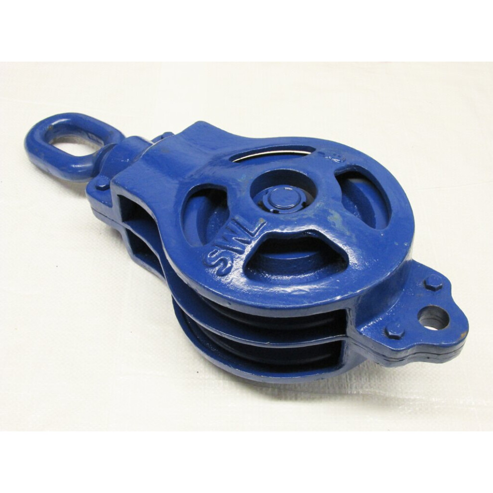 American Pattern Double Pulley Block 10 Ton (Swivel Eye Lifting Wheel) 600988518636