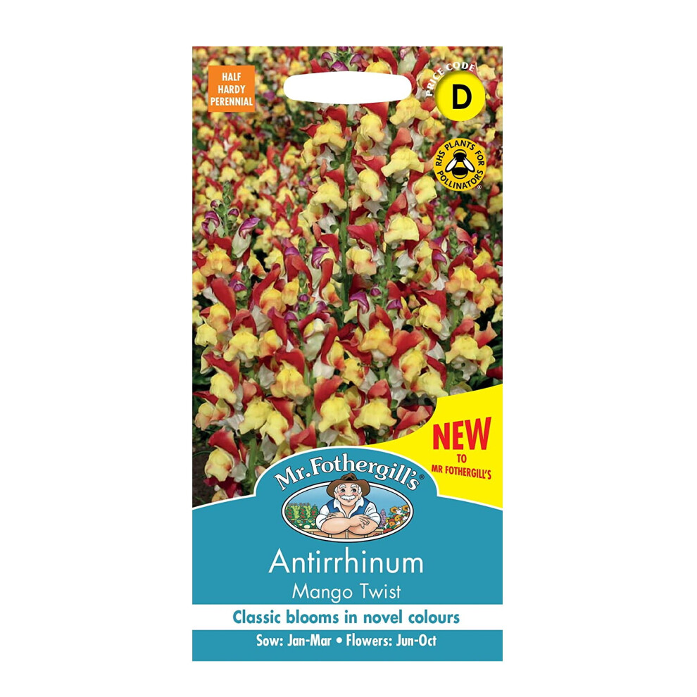 Antirrhinum Seeds Grow Your Garden Flowers Mango Twist Mr Fothergill's