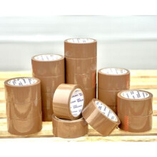 (Brown Tape, 48 Rolls) Tape Packaging Tape Fragile / Brown / Clear Tapes 48mm X 66m - Low Noise Tapes