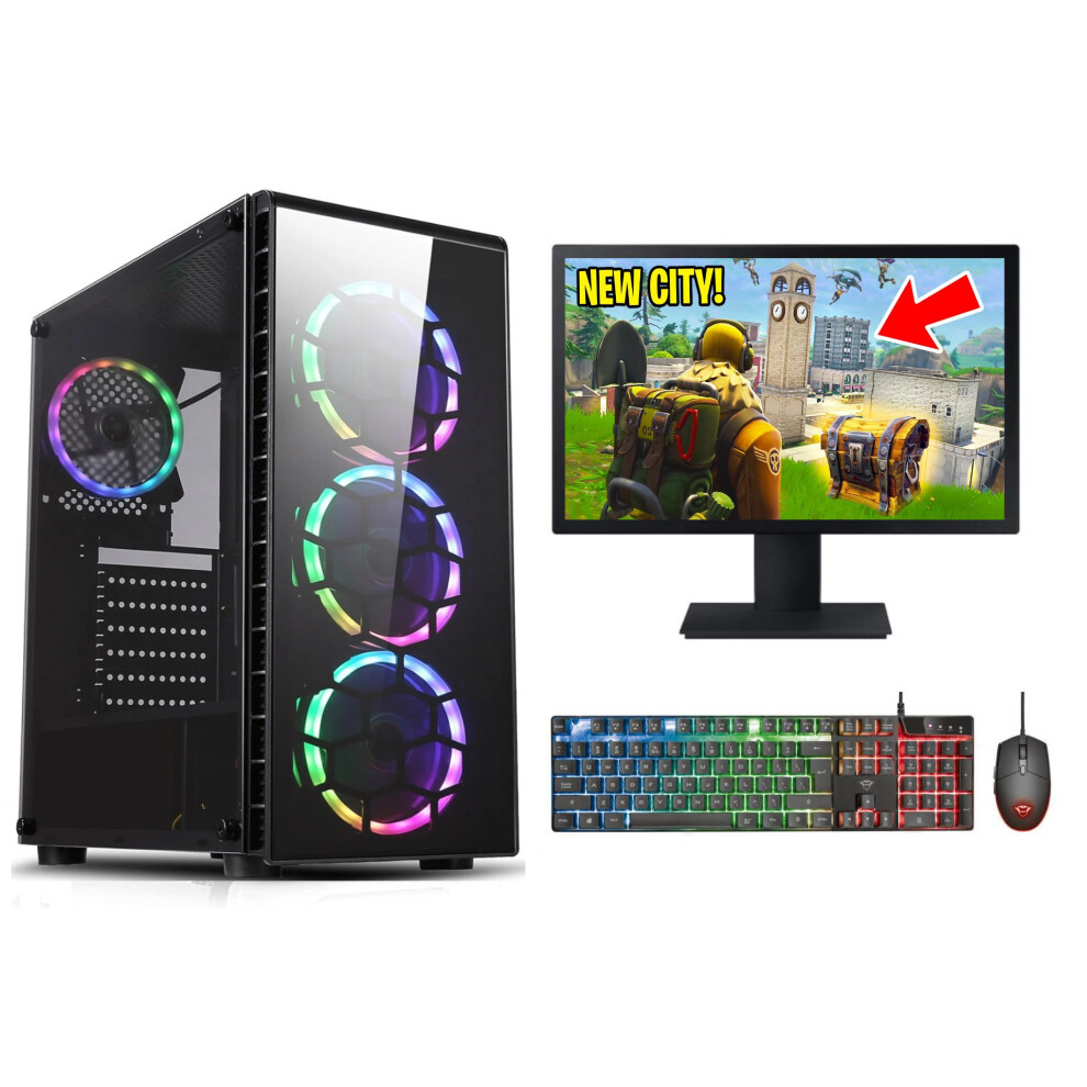 FCS Fast Gaming PC Bundle Intel Core i5 16GB RAM 1TB GT730 2GB 22'' Monitor