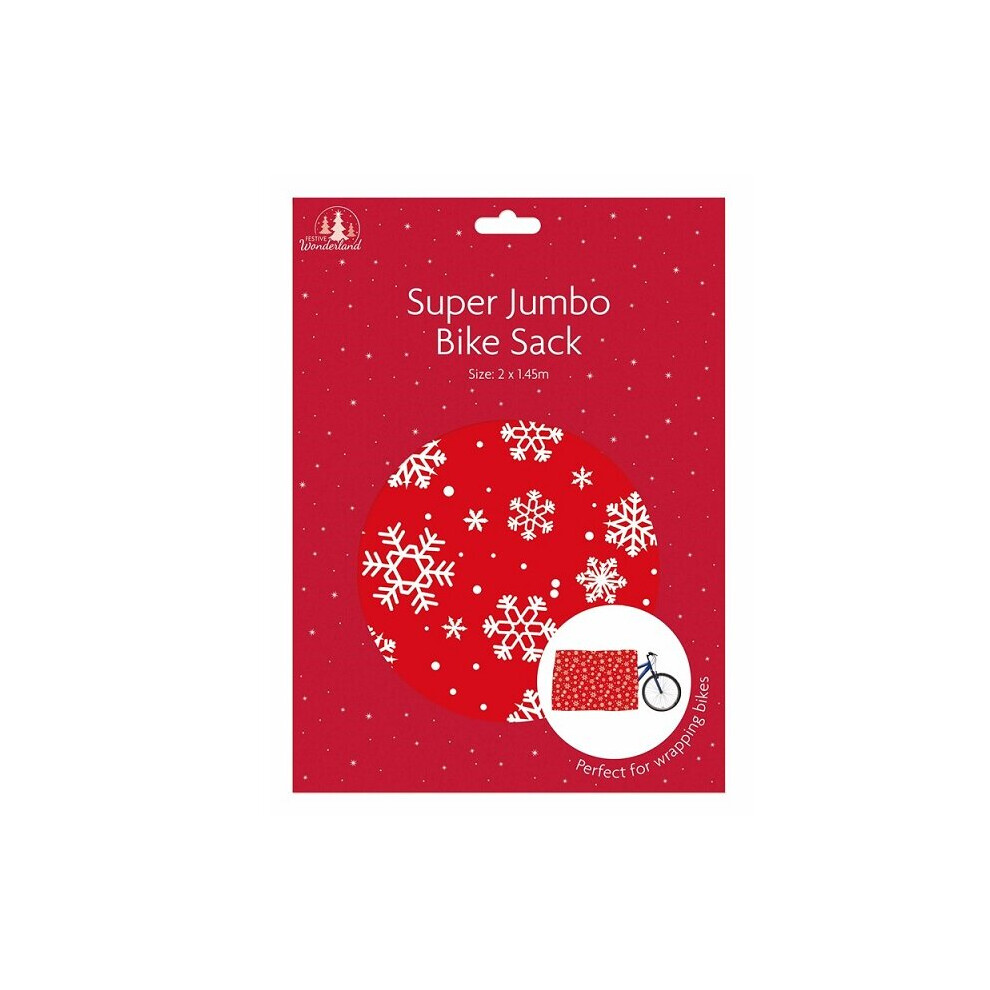 Jumbo Christmas Bike Gift Sack 183x124cm Extra Large Present Wrapping Santa Bag - Image 3