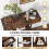 Costway T-Shaped Console Table Behind Couch Table Modern Foyer Accent Table 8