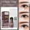 (Medium Brown) Eyebrow Stencil Kit Eyebrow Stamp Shaping Kit Waterproof Eyebrow Print Mold Set 3