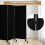 Costway Room Divider on Wheels Portable Freestanding Fabric Screen Divider 5