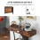 Costway T-Shaped Console Table Behind Couch Table Modern Foyer Accent Table 7
