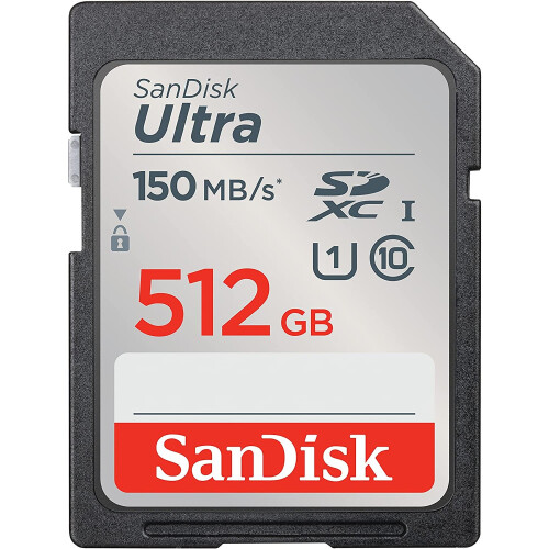 SanDisk SanDisk SD Ultra 140MB/s (SDSDUNB) Flash Memory Card 512GB