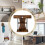 Costway T-Shaped Console Table Behind Couch Table Modern Foyer Accent Table 5