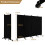 Costway Room Divider on Wheels Portable Freestanding Fabric Screen Divider 3