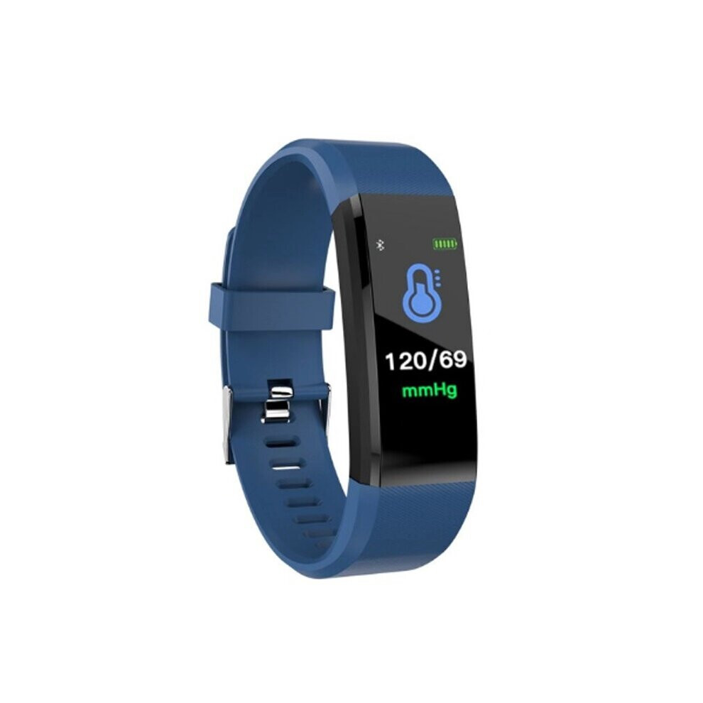 (Blue) Tooth Smart Watch Heart Rate Fitness Tracker Bracelet Pedometer Fit Blue 5060988121529