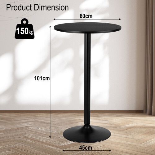 Costway Modern Round Top Pub Bar Table Standing Bistro Circular Cocktail Table 2