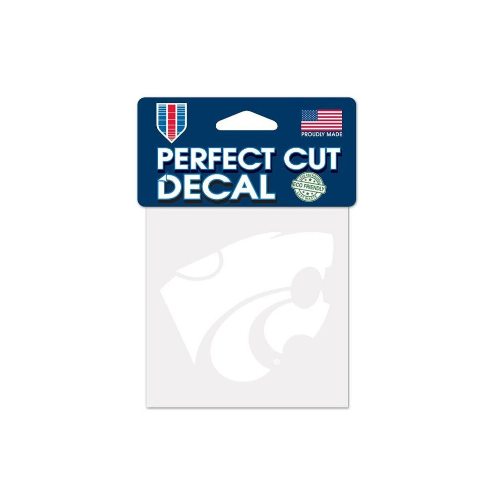 Kansas State Wildcats Decal 4X4 Perfect Cut Special Order White 032085070395