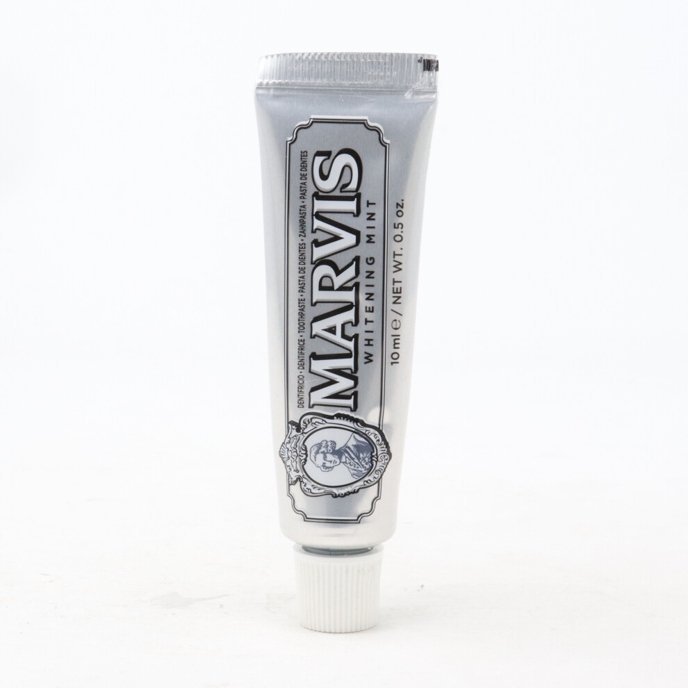 Marvis Whitening Mint Toothpaste Whitening MInt 0.5oz/10ml New Without Box