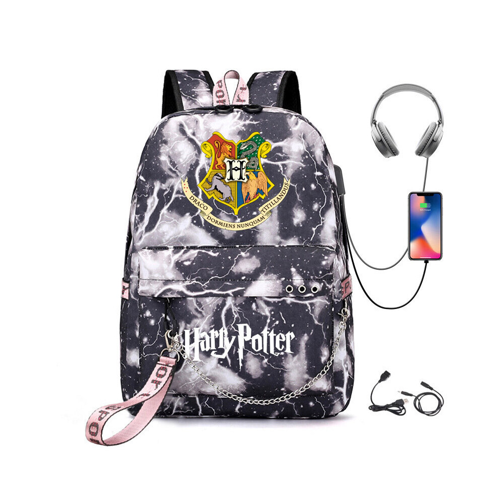 (21) Harry Potter USB Rechargeable Schoolbag