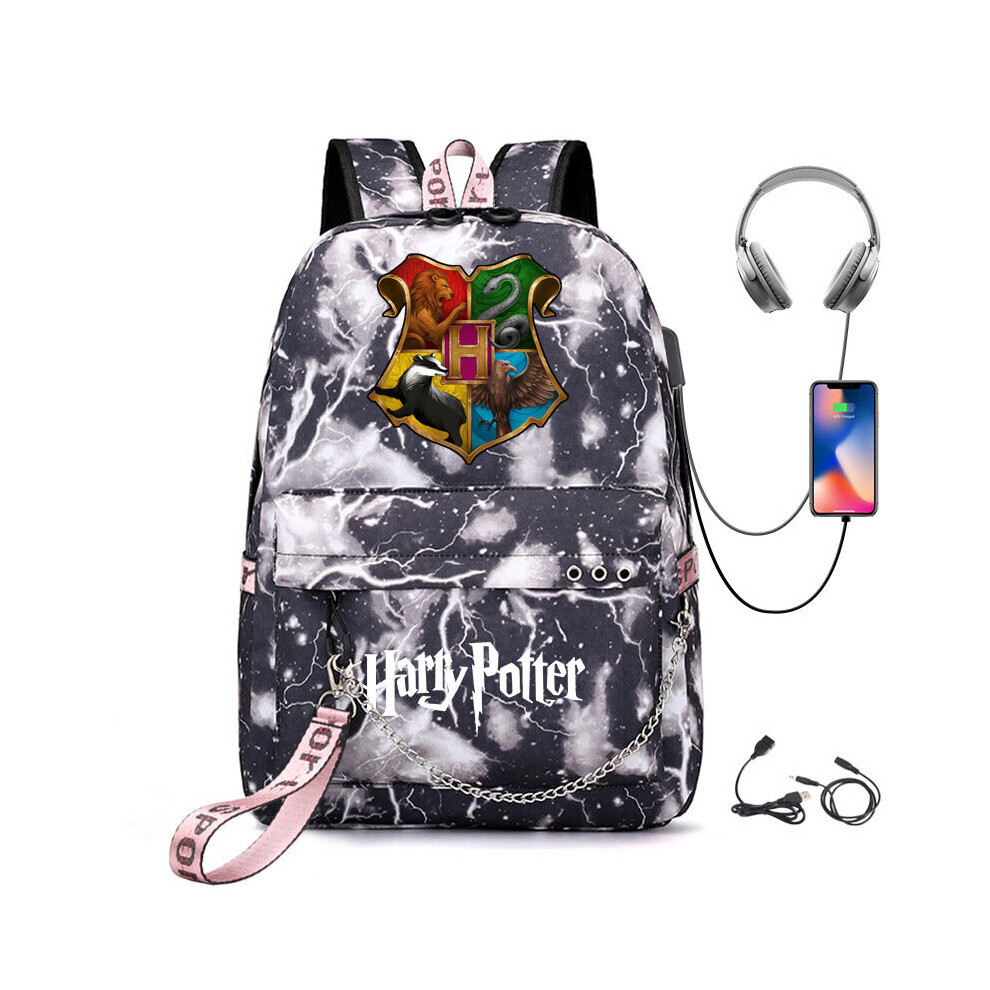 (28) Harry Potter USB Rechargeable Schoolbag