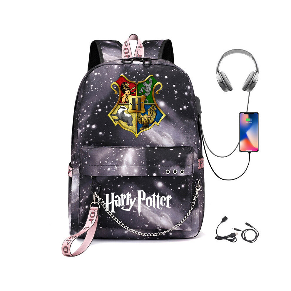 (12) Harry Potter USB Rechargeable Schoolbag