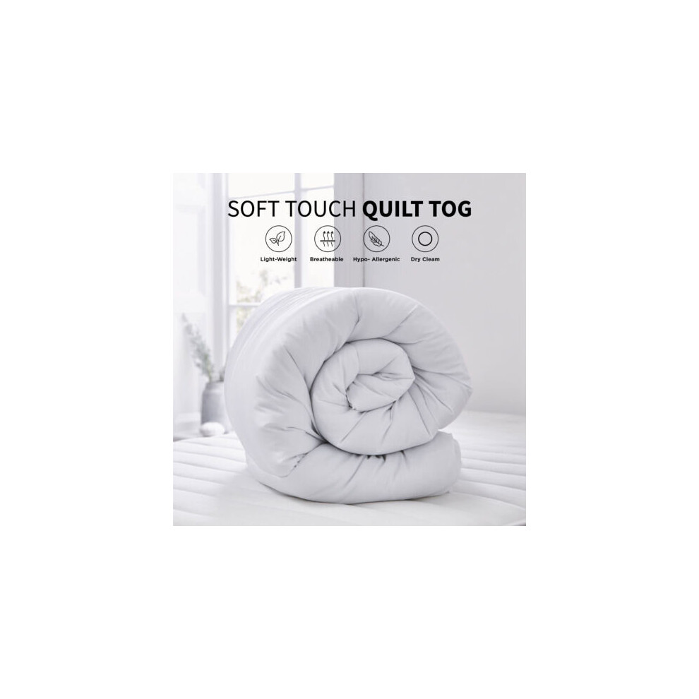 Supreme Bedding Ltd (Single, 15 Tog) Soft Tog Duvet Single Double King Bed Duvets Quilt