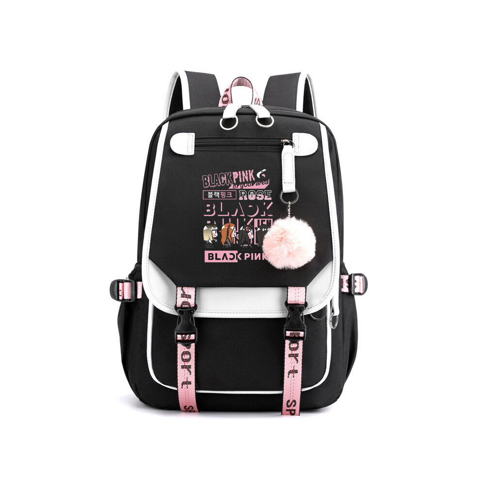 (15) BLACKPINK student USB large capacity school bag