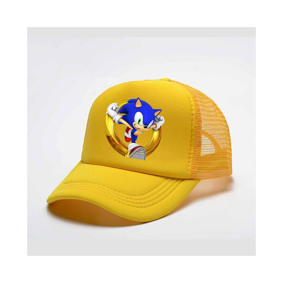 (Gold) Sonic Summer Boy Girl Cap Baseball Hats