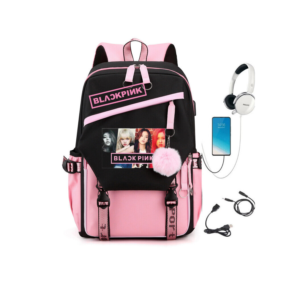 (23) BLACKPINK student USB large capacity school bag