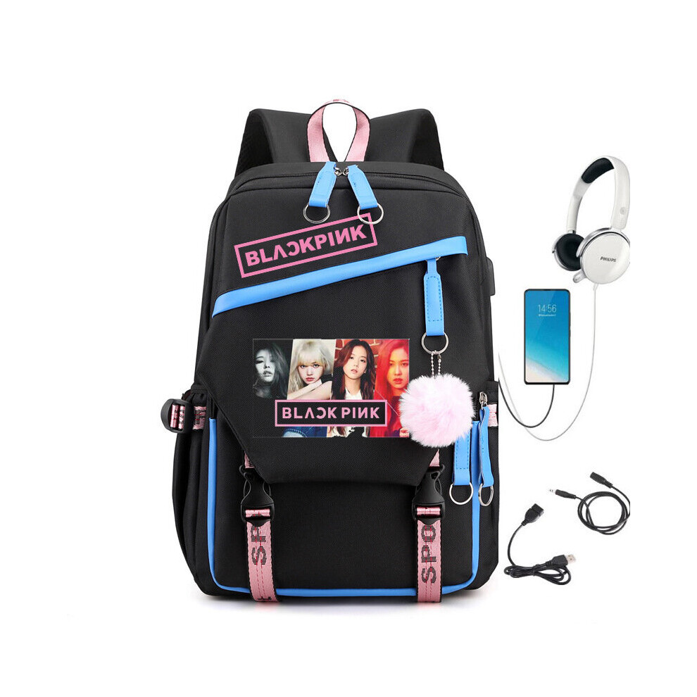 Vdstar (24) Blackpink Student Usb Large Capacity School Bag