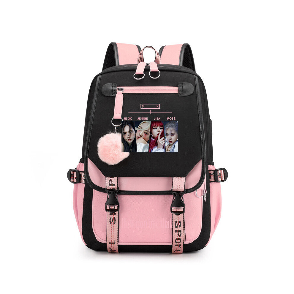 Vdstar (10) Blackpink Student Usb Large Capacity School Bag