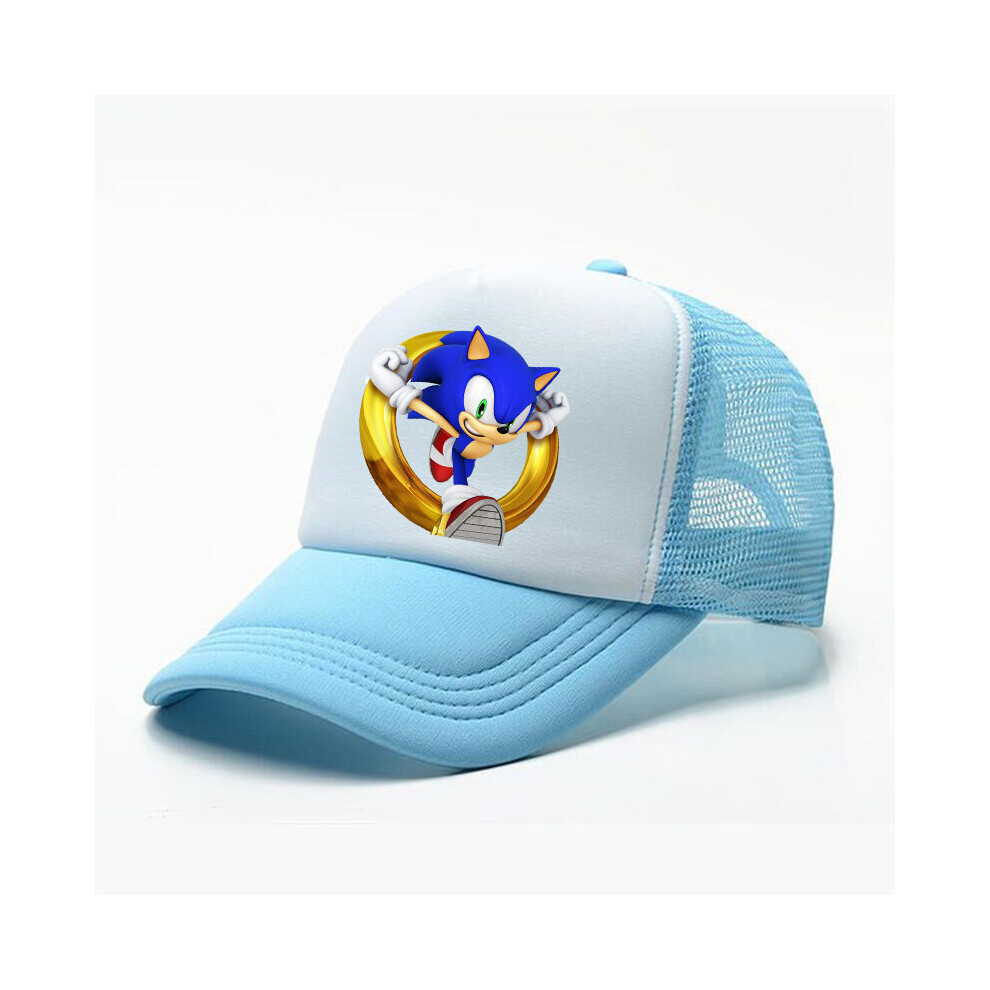 (Blue) Sonic Summer Boy Girl Cap Baseball Hats