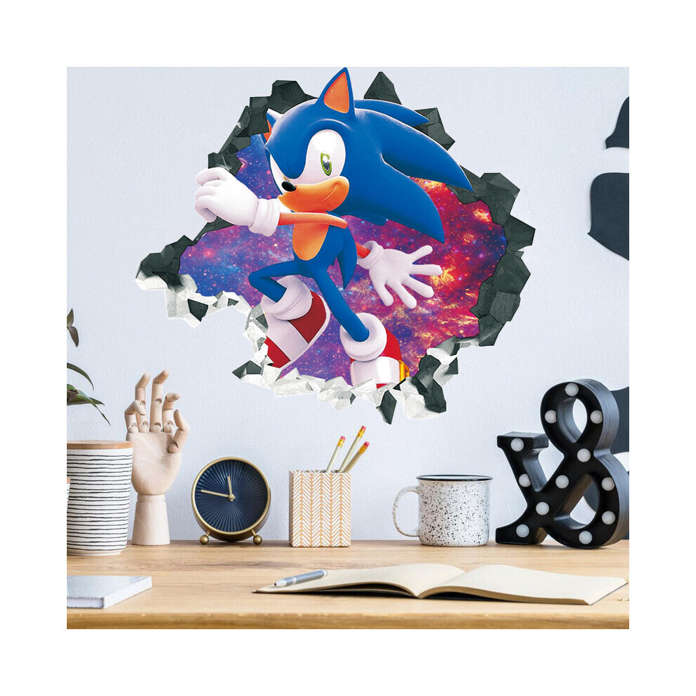 (C) Sonic 3D Wall Stickers Home Decor Art Decals