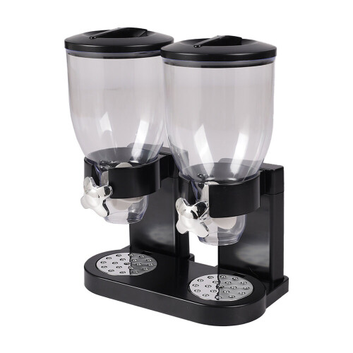 Living And Home (Black) Modern Food Dispenser Cereal Containers Storage