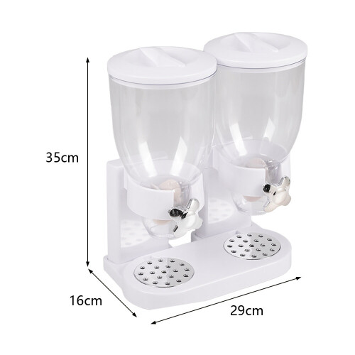 Living And Home (White) Modern Food Dispenser Cereal Containers Storage 1