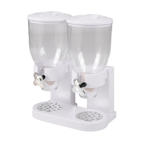 Living And Home (White) Modern Food Dispenser Cereal Containers Storage