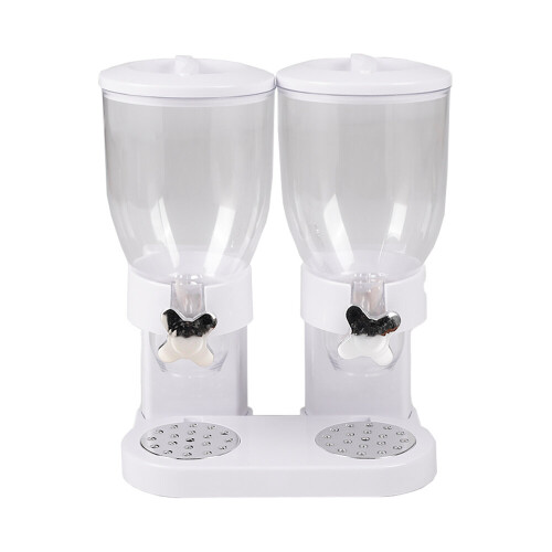 Living And Home (White) Modern Food Dispenser Cereal Containers Storage 2