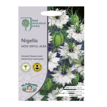 Nigella Seed Grow Your Garden Flowers Jekyll Alba RHS Mr. Fothergill's