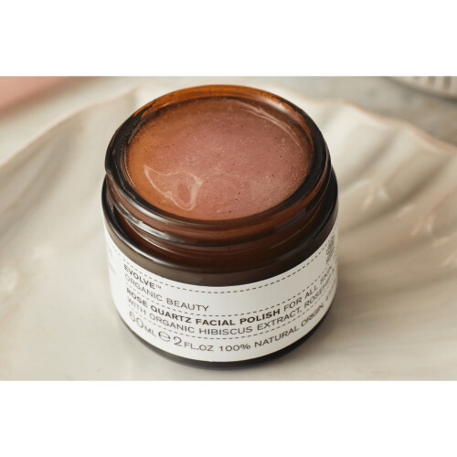 Scrub προσώπου Evolve Beauty Rose Quartz, Φυσικό Απολεπιστικό, 60 ml 1